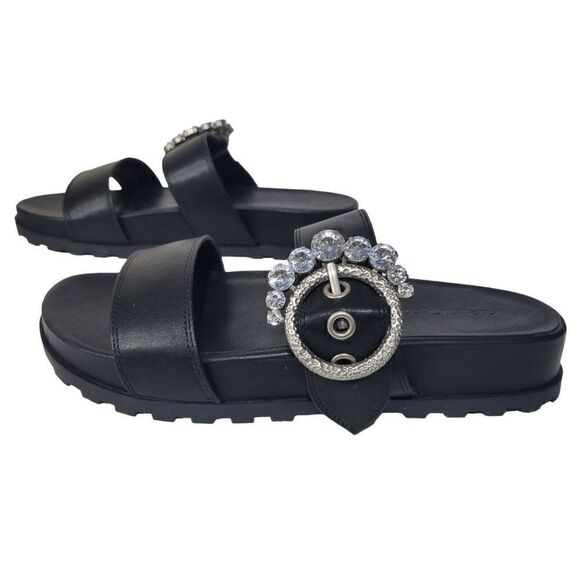 Karl Lagerfeld Women's Brinda Embellished Slip-On Slide Sandals (Size 8) - Picture 4 of 11